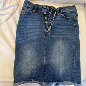 Blue jean skirt in good condition!